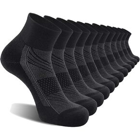 6 Pairs Ankle Socks with Cushion, Running Athletic Sports Socks for Men and Women