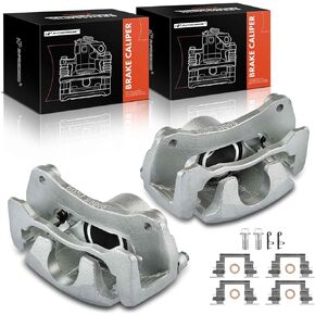 A-Premium Disc Brake Calipers Assembly with Bracket Compatible with Mitsubishi Eclipse 2006-2012, Galant 2004-2009 3.8L - Front Driver and Passenger Side, 2-PC Set