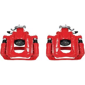 Power Stop Rear S5080 Pair of High-Temp Red Powder Coated Calipers For Chrysler Town & Country, Dodge Grand Caravan, Ram C/V, VW Routan [Model Specific]