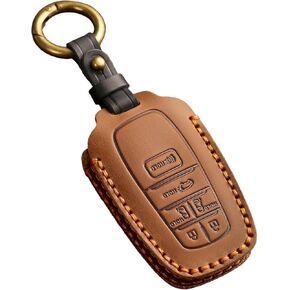 EASYANT for Toyota Sienna Leather Key Fob Cover, Key Fob Shell for Toyota Sienna Minivan 2021-2025 Smart Key Protector Black