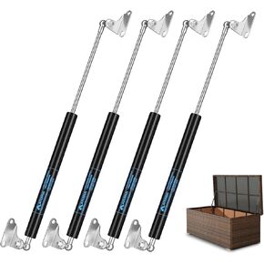 ARANA Gas Struts 15 inch 22.5LB/100N Gas Shocks with Mounting Brackets, 4PCS 15" Hydraulic Lift Support for Box Lid Boat Hatch Cabinet Door, Set of 4