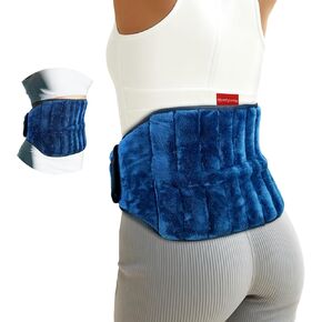 Comfytemp Microwavable Heating Pad for Back Pain Relief, Cramps, FSA HSA Eligible, 2.5LB Wearables Hot Pack Moist Heat Therapy Gifts for Sciatica, Waist, Stomach, Hip, Muscle Aches, Warm Compress