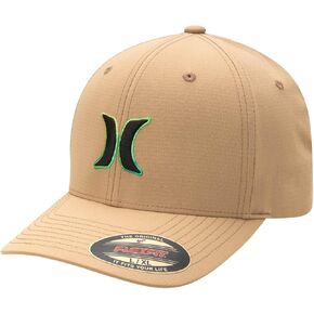 Hurley Men's Baseball Cap - Dana Point Cotton Ripstop Stretch Fitted Cap for Men with Gradient Embroidered Icon (Size: S-XL)