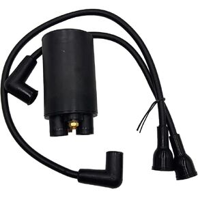 Partman 52-755-48-S Ignition Coil Assembly with 2 Plug Wires Fits for Kohler models KT19 KT18 KT17 Series Motors