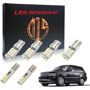 LED Interior Light Kit for Range Rover Sport 2005-2013 L320 6000k White Error Free Map Dome Visor Footwell Door Cargo Bulbs (16 Pieces)
