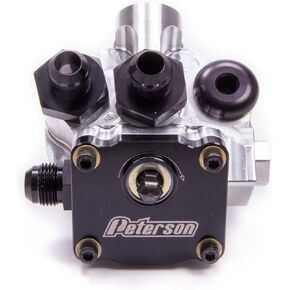 Oil Filter Mount, Primer Pump, 12 AN Male Ports, 1-1/2-12 in Center Thread, Aluminum, Natural, Universal, Each