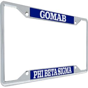 Desert Cactus Phi Beta Sigma Metal License Plate Frame for Front or Back of Car (Metal - Call Tag)