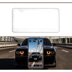 Aluminum License Plate Frame Electroplated Surface Universal USA/Canada for Men/Women for Front & Rear Car Tag Corrosion Resistant Frame UV-Proof and Waterproof (Purple) in Saudi Arabia