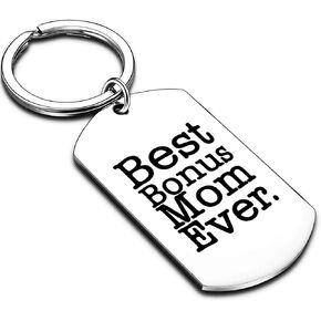Nimteve Stepdad Gifts From Daughter Son Best Bonus Dad Ever Step Dad Keychain Stepfather, Father-in-law Gifts