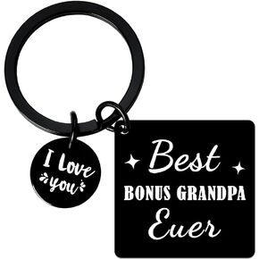 Fathers Day Gift for Grandpa Keychain for Men 2024 Retirement Gifts for Papa Birthday Gifts from Grandson Granddaughter Best Bonus Grandpa Gift Ideas Grandfather Father's Day Gifts from Grandkids