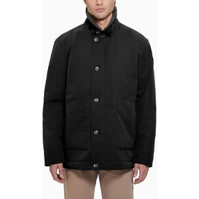 GUESS Men's Shia Military Jacket Sherpa Collar