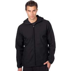 AFC Men's Soft Shell Jacket with Zip Up Hood Water Resistant Coat 2x 3x & 4x
