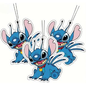 Rawan 9 Pack Car Air Freshener Stitch, Car Accessories Cute for Women Girls And men Car, Funny Decor Hanging Fresheners Car Interior Room Decorations, for Christmas Gift.