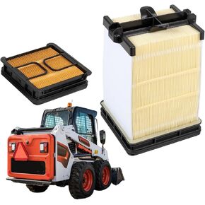 RANSOTO Inner & Outer Air Filter 7286322 7221934 Compatible With Bobcat Track Loaders T450 T550 T590 T595 T630 T650 T770 T870, Skid Steer Loaders S450 S530 S550 S590 S595 S630 S650 Replace# 7221933