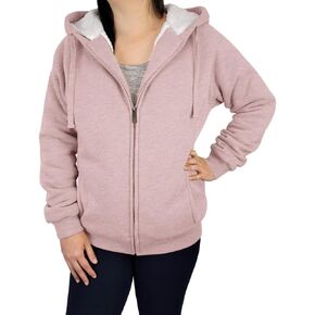 Victory Outfitters Women's Fleece Lined Zip Up Hoodies Casual Hooded Jacket Workout Full Zip Sweatshirts Pocket Coats