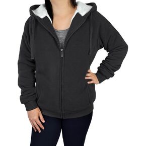 Victory Outfitters Women's Fleece Lined Zip Up Hoodies Casual Hooded Jacket Workout Full Zip Sweatshirts Pocket Coats