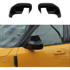 Linskip Side Mirror Covers Driver and Passenger Mirror Trim Compatible with Ford Bronco Sport 2021 2022 2023 2024 2025, Bronco Sport Mirror Caps, Bronco Sport Accessories(black)