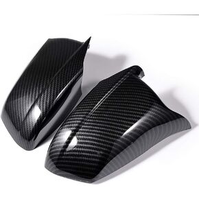 AMOPACORP Set of 2pcs Rearview Caps Side Mirror Cover Compatible with 2011-2013 BMW F10 5 Series Sedan Pre Facelift (Carbon Fiber)