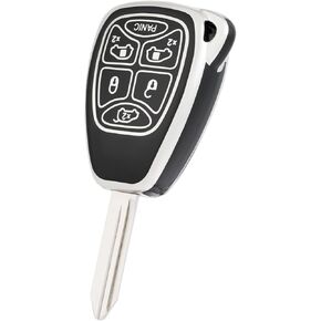 for Dodge Key fob Cover, Soft TPU Car Key Cover Case for 2004-2007 Dodge Grand Caravan Chrysler Town Country Accessories(6 Buttons)