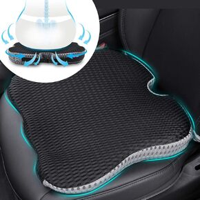 2024 Upgrades Car Coccyx Seat Cushion Pad for Sciatica Tailbone Pain Relief, Heightening Wedge Booster Seat Cushion for Short People Driving, Truck Car Accessories Driver, for Office Chair