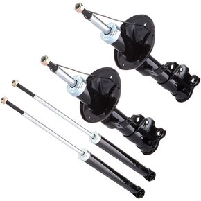 SCITOO Front & Rear (4 Pcs) Shocks for Chevy, Shocks Absorbers Fits 2004-2011 for Chevy Aveo,2006-2009 for Chevy Aveo5,09-10 for Pontiac G3,05-08 for Pontiac Wave 72296 Shocks and Struts Auto Shocks