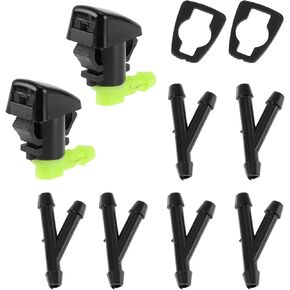 No.68269108AA Windshield Washer Nozzle for Dodge Durango 2011-2021 Black,Green Front Windshield Spray Nozzles Wiper Spray Washer Jet Plastic 1 Set