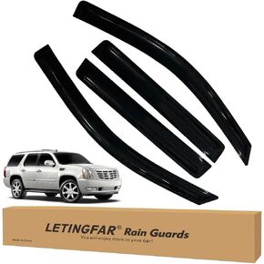 Tape-on Rain Guards for 2015-2020 Cadillac Escalade ESV, for 2015-2020 Cadillac Escalade ESV Accessories，Side Vent Visors Shades Window Deflectors for Cadillac Escalade ESV