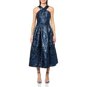 Shoshanna Women's Midnight Jones Jacquard Ivanna Dress