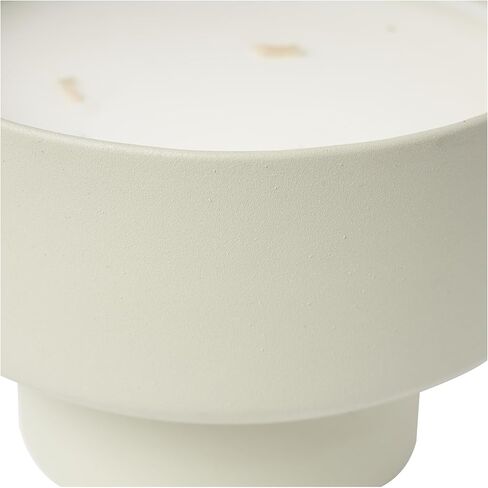 ديكو 79 شمعة ديكور معدنية بيضاء معطرة برائحة المريمية غير اللامعة 50 أونصة 3 شمعة عطرية فتيل مع شمع أبيض، شمعة شمع عطرية 7 بوصة × 7 بوصة × 5 بوصة، رمادي in Kuwait