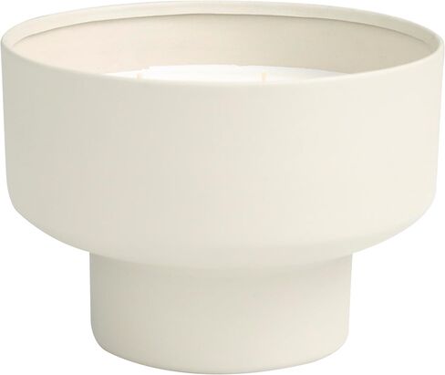 ديكو 79 شمعة ديكور معدنية بيضاء معطرة برائحة المريمية غير اللامعة 50 أونصة 3 شمعة عطرية فتيل مع شمع أبيض، شمعة شمع عطرية 7 بوصة × 7 بوصة × 5 بوصة، رمادي in Kuwait