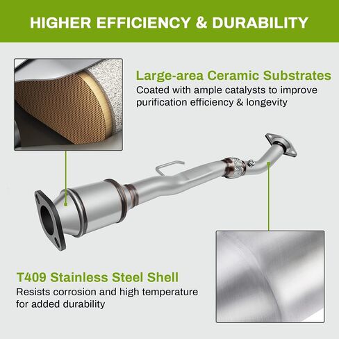 AUTOSAVER88 Catalytic Converter Compatible with 2002-2006 Altima, 2003-2007 Murano, 2004-2008 Maxima, 2004-2006 Quest 3.5L Radiator Side Direct-Fit (EPA Compliant) in Saudi Arabia