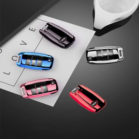Car Key Fob Cover,Fit for Kia Folding Key Fob Optima Alloy Keychain Red… in Kuwait