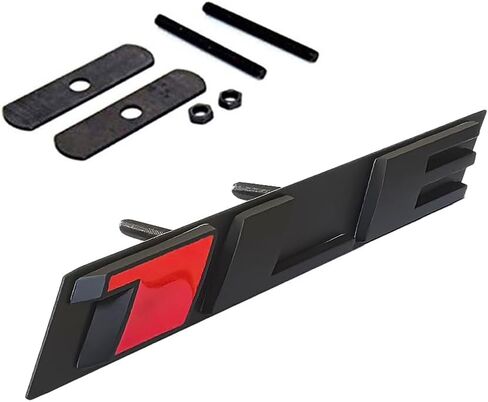 Yoaoo 1x OEM 1LE Emblem Badge Letter Rear Side Compatible with Zl1 1LE 1LE Door Matte Black Red in Saudi Arabia