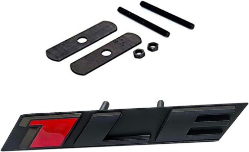 Yoaoo 1x OEM 1LE Emblem Badge Letter Rear Side Compatible with Zl1 1LE 1LE Door Matte Black Red in Saudi Arabia