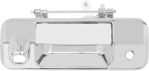 Gledewen Chrome Tailgate Door Handle, Compatible with 2007-2013 Toyota Tundra, Exterior Rear w/Camera Hole | Replaces 69090-0C051,690900C051,81214 Liftgate Outside Door Latch Handle in Saudi Arabia