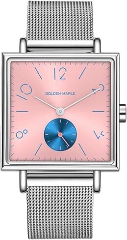 Ladies Watches Swiss Quartz Movement Watches for Women Square Watch - Rainbow Series in Kuwait