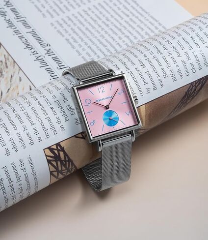 Ladies Watches Swiss Quartz Movement Watches for Women Square Watch - Rainbow Series in Kuwait