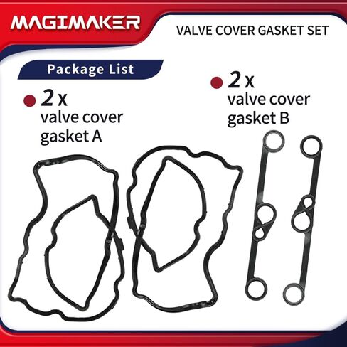 مجموعة حشية غطاء الصمام متوافقة مع إنفينيتي G37 Q40 Q50 Q60 QX50 QX70 M37 FX37 2008-2019، نيسان 370Z 2009-2020 استبدال 13270-EY01A 13270-EY01B 13271-EY00A in Kuwait