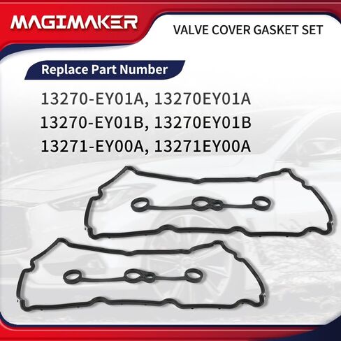 مجموعة حشية غطاء الصمام متوافقة مع إنفينيتي G37 Q40 Q50 Q60 QX50 QX70 M37 FX37 2008-2019، نيسان 370Z 2009-2020 استبدال 13270-EY01A 13270-EY01B 13271-EY00A in Kuwait