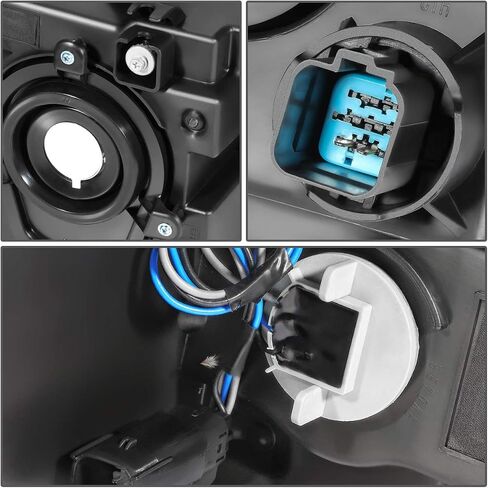 DNA Motoring OEM-HL-0102-R Black Housing Factory Style Passenger Side Headlight Replacement For 13-19 Flex in Saudi Arabia