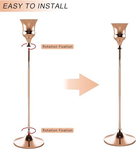 Candlestick Holders Black, 3 Packs Taper Candle Holder for Candlesticks, Candle Sticks Holder Decor for Home Decor in Kuwait