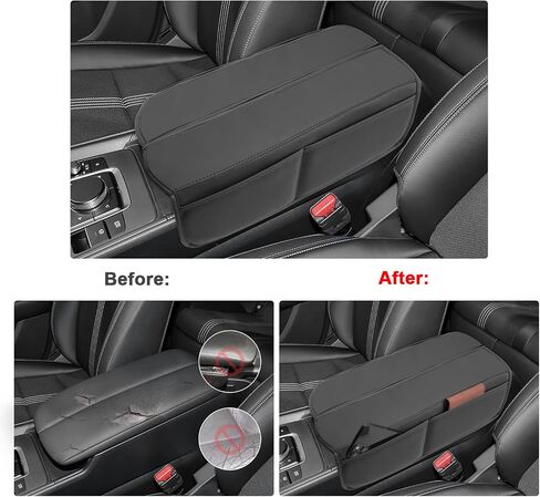 SXCY Compatible with Mazda CX50 Armrest Cover 2025 Suitable for Mazda CX-50 2025 Accessories 2023 2024 2025 CX50 Center Console Cover(Black Line) in Kuwait