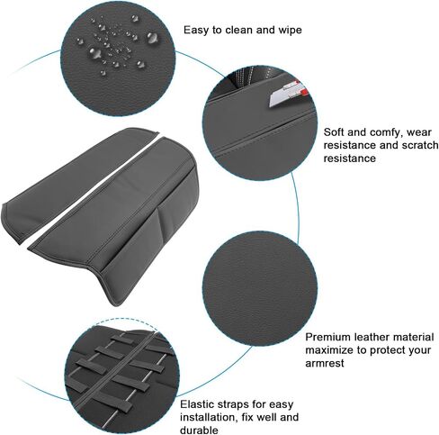 SXCY Compatible with Mazda CX50 Armrest Cover 2025 Suitable for Mazda CX-50 2025 Accessories 2023 2024 2025 CX50 Center Console Cover(Black Line) in Kuwait