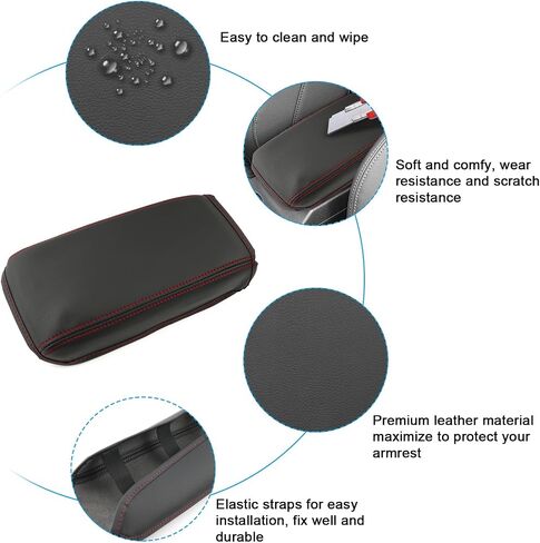 SXCY Compatible with Mazda CX50 Armrest Cover 2025 Suitable for Mazda CX-50 2025 Accessories 2023 2024 2025 CX50 Center Console Cover(Black Line) in Kuwait