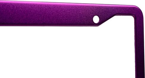 Aluminum License Plate Frame Electroplated Surface Universal USA/Canada for Men/Women for Front & Rear Car Tag Corrosion Resistant Frame UV-Proof and Waterproof (Purple) in Kuwait