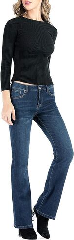 MetHera Women's Le Mel Classic Stretch Curvy Bootcut Jeans in Saudi Arabia