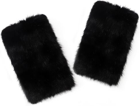 LA CARRIE Women Faux Fur Leg Warmers Long Furry Leg Foot Cuffs Girls Winter Boot Socks in Kuwait