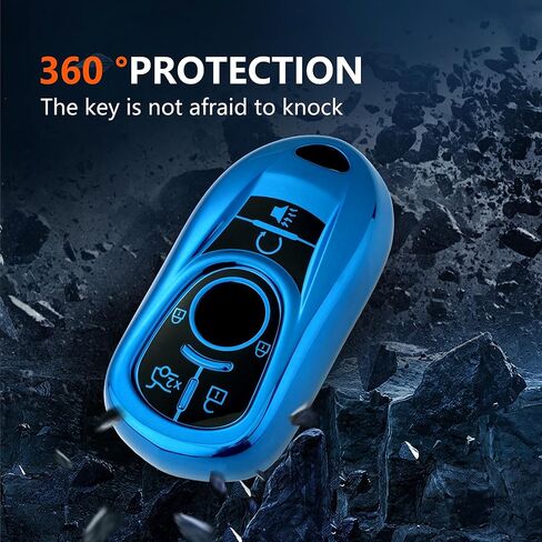 Key Fob Cover with Keychain for Buick Encore Lacrosse 2017-2020 Smart Remote Key Case in Saudi Arabia
