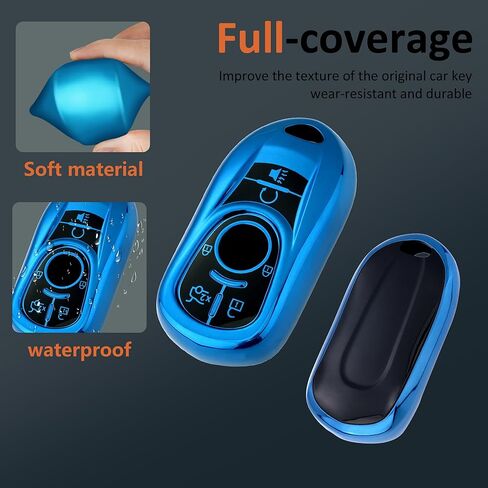 Key Fob Cover with Keychain for Buick Encore Lacrosse 2017-2020 Smart Remote Key Case in Saudi Arabia