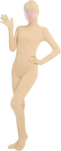Girls' Women's Full Body Open Face Spandex Unitard Mask Zentai Costume Bodysuit in Kuwait